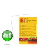 cardápios em PVC 4x0 (10 Unidades)